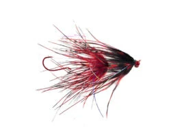 Stu's Barred Ostrich Intruder By Aqua Flies -Fishing Sales 12018barredostrichintruder redblk