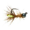 Peeping Caddis Jig Burnt Green (TBH) Barbless By Fulling Mill