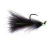 CDC Jig Streamer Black By Fulling Mill// Barbless Hook -Fishing Sales 90600
