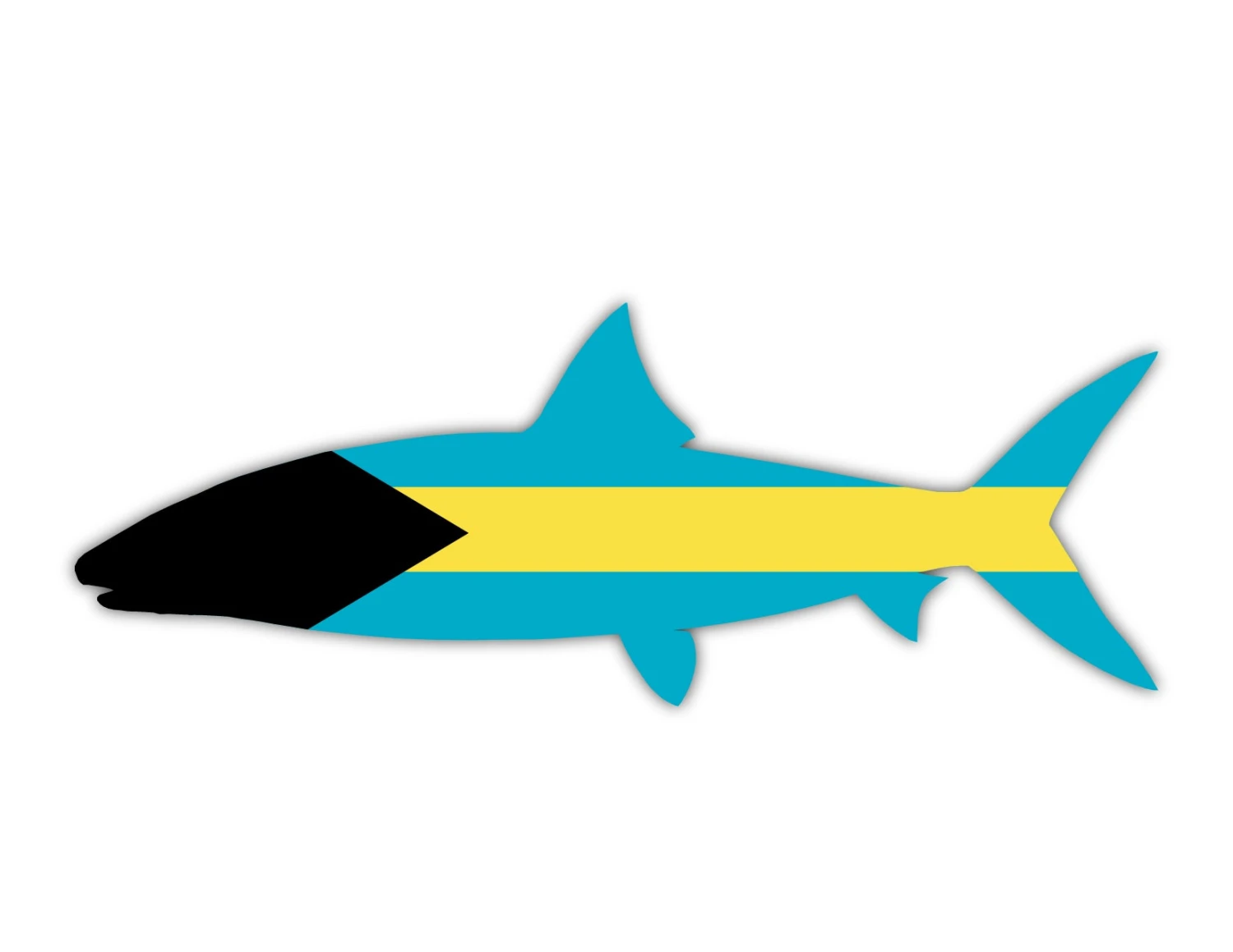 Bahama Bonefish Sticker 3 Bahama Bonefish Sticker