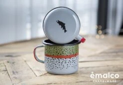 Enamel Camp Mug By Rep Your Water -Fishing Sales REPYOURWATER 9cmmug darkgrey v2 4
