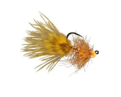 RIO's Gold Jigger // Tungsten Jig Micro Streamer -Fishing Sales goldjiggerhotbrown